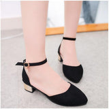 2018 Women Shoes Pointed Toe Pumps  Dress Shoes High Heels Boat Shoes Wedding Shoes tenis feminino String Bead  Side with  01