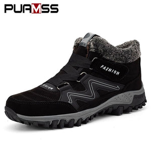 2019 New Winter Men Shoes Fur Loafers Keep Warm Men Casual Shoes Plush Outdoor Snow Sneakers Zapatillas Sapato Masculino