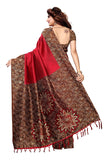 Indira Designer Women's Art Mysore Silk Saree With Blouse Piece (Star-Red)