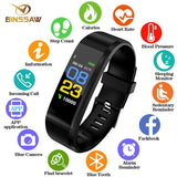 BINSSAW New Smart Watch Men Women Heart Rate Monitor Blood Pressure Fitness Tracker Smartwatch Sport  for ios android +BOX