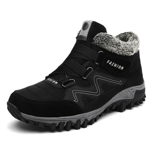 Brand Men Snow Boots Plus Size 45 New Men Boots with Fur Unisex Winter Snow Botas Warm Plush Shoes High Top Boots Autumn