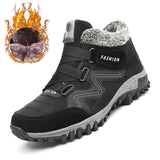Brand Men Snow Boots Plus Size 45 New Men Boots with Fur Unisex Winter Snow Botas Warm Plush Shoes High Top Boots Autumn