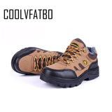 COOLVFATBO Men's Work & Safety Boots Shoes Outdoor Steel Toe Cap Military Men Construction Anti-slip Puncture Proof Boots Size46