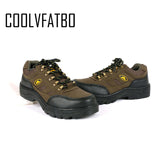COOLVFATBO Men's Work & Safety Boots Shoes Outdoor Steel Toe Cap Military Men Construction Anti-slip Puncture Proof Boots Size46