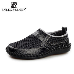 Casual Shoes Men Summer Breathable Mesh Footwear Fashion Soft Male Outdoor Moccasins Comfortable Tennis Loafers