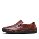 Classic Comfortable Men Casual Shoes Loafers Men Shoes Quality Split Leather Shoes Men Flats Hot Sale Moccasins Shoes Plus Size