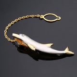 DY New and high quality laser engraving tie clip  fashion style  gold  silver and black men's business tie pin Free Delivery
