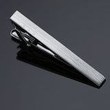 DY New and high quality laser engraving tie clip  fashion style  gold  silver and black men's business tie pin Free Delivery