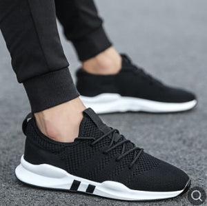 KRIATIV Lightweight Sneakers Mens Shoes Sport Trainers White Breathable Soft Comfortable Sneakers 2018 Spring Summer