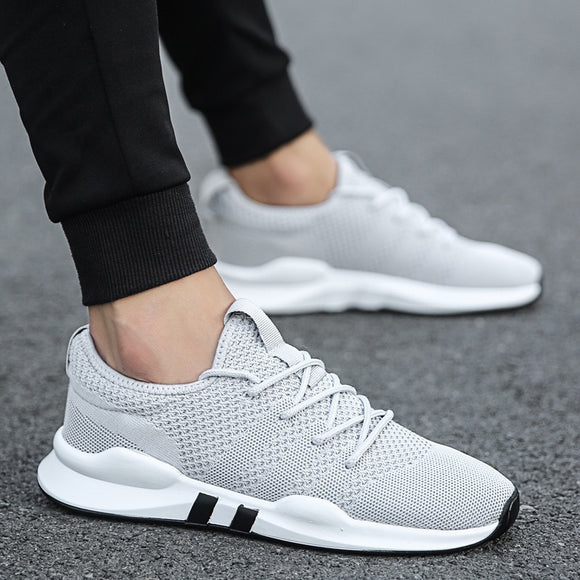 KRIATIV Lightweight Sneakers Mens Shoes Sport Trainers White Breathable Soft Comfortable Sneakers 2018 Spring Summer