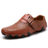 Luxury Casual Shoes Men Loafers Genuine Leather Flat Slip on High Quality Designer Shoes Men Moccasins Sneaker Footwear Male
