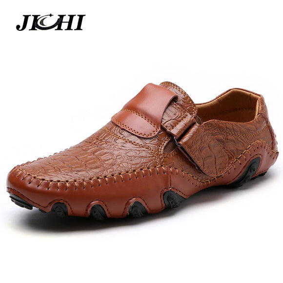Luxury Casual Shoes Men Loafers Genuine Leather Flat Slip on High Quality Designer Shoes Men Moccasins Sneaker Footwear Male