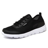 Men Shoes 2018 Summer Sneakers Breathable Casual Shoes Fashion Comfortable Lace up Men Sneakers Mesh Flats Shoes Plus Size 38-48