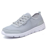 Men Shoes 2018 Summer Sneakers Breathable Casual Shoes Fashion Comfortable Lace up Men Sneakers Mesh Flats Shoes Plus Size 38-48