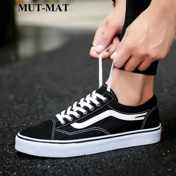 New Design Popular Personality Men Flats Shoes Suitable  Hiking Canvas Couple Models Lace-up Youth shoes