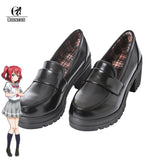 ROLECOS Japanese Anime Love Live Sunshine Cosplay Shoes Takami Chika Girls JK Shoes Love Live Aqours School Uniform Shoes
