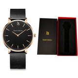 Simple Wristwatch Time Fashion Casual Life Waterproof Female Male Watches Quartz Watch Women Men Stainless Steel Strap