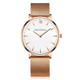 Simple Wristwatch Time Fashion Casual Life Waterproof Female Male Watches Quartz Watch Women Men Stainless Steel Strap