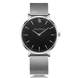 Simple Wristwatch Time Fashion Casual Life Waterproof Female Male Watches Quartz Watch Women Men Stainless Steel Strap