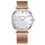 Simple Wristwatch Time Fashion Casual Life Waterproof Female Male Watches Quartz Watch Women Men Stainless Steel Strap