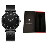 Simple Wristwatch Time Fashion Casual Life Waterproof Female Male Watches Quartz Watch Women Men Stainless Steel Strap