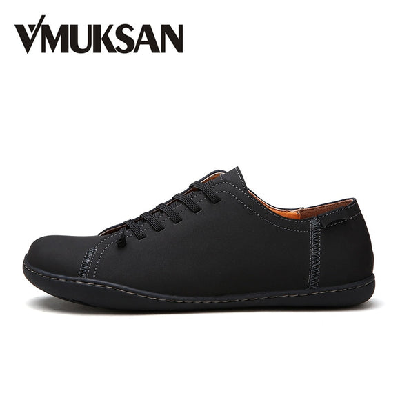 VMUKSAN Hot Sale Mens Shoes Quality Split Leather Loafers Men 2018 Fashion Handmade Men's Flats New Spring Slip On Espadrilles