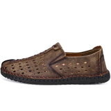 Vancat 2018 New Summer Comfortable Casual Shoes Loafers Men Shoes Quality Split Leather Shoes Men Flats Hot Sale Moccasins Shoes