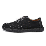 Vancat 2018 New Summer Comfortable Casual Shoes Loafers Men Shoes Quality Split Leather Shoes Men Flats Hot Sale Moccasins Shoes