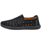 Vancat 2018 New Summer Comfortable Casual Shoes Loafers Men Shoes Quality Split Leather Shoes Men Flats Hot Sale Moccasins Shoes