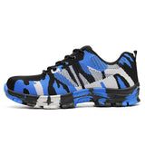 Weweya Man Big Size Piercing Outdoor Shoes Men Steel Toe Cap Military Safety Work Boots Camouflage Puncture Indestructible Shoes
