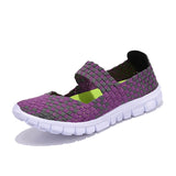 Women Woven Shoes 2018 Summer Breathable Handmade Shoes Fashion Comfortable Women Flats Casual Sneakers Sandals Big Size 35-42