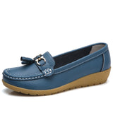 Women shoes 2018 summer mother shoes woman flats soft bottom genuine leather ladies shoes ballet flat shoes sneakers njk98