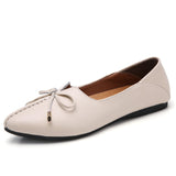 Ysoul Women Flats Shoes 2019 Spring Leather Shoes Ladies Slip-on Loafer Boat Zapatillas Mujer Flat buty damskie chaussures femme