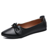 Ysoul Women Flats Shoes 2019 Spring Leather Shoes Ladies Slip-on Loafer Boat Zapatillas Mujer Flat buty damskie chaussures femme