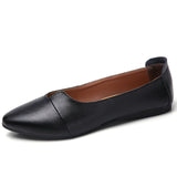 Ysoul Women Flats Shoes 2019 Spring Leather Shoes Ladies Slip-on Loafer Boat Zapatillas Mujer Flat buty damskie chaussures femme