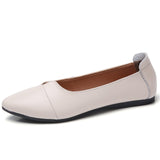Ysoul Women Flats Shoes 2019 Spring Leather Shoes Ladies Slip-on Loafer Boat Zapatillas Mujer Flat buty damskie chaussures femme