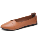 Ysoul Women Flats Shoes 2019 Spring Leather Shoes Ladies Slip-on Loafer Boat Zapatillas Mujer Flat buty damskie chaussures femme