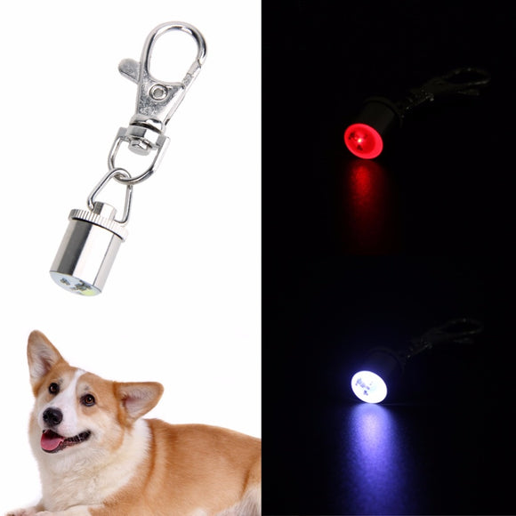 Dog Pet Safety Flash LED Light Collar Tag