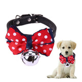 Adjustable Dog & Cat Collar With Bell Necktie