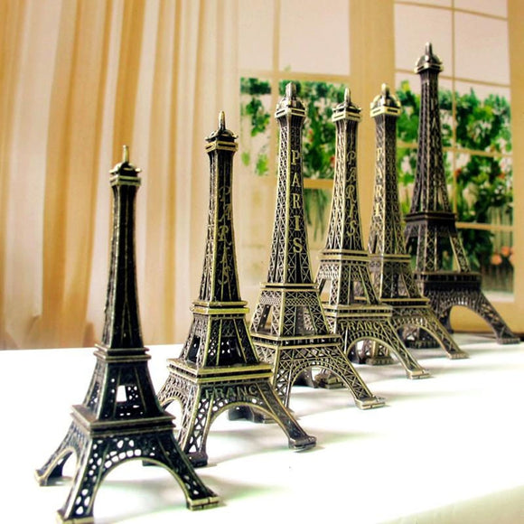 Vintage Bronze Paris Eiffel Tower Decoration