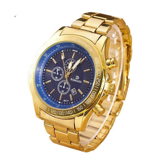 Watches men luxury brand gents gold  for men