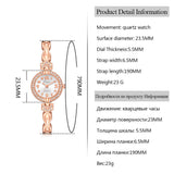 Lvpai Women's Watch Crystal Diamond Bracelet Quartz Wrist Watch