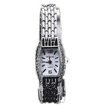 Silver Bracelet Women'S Watch Rhinestone