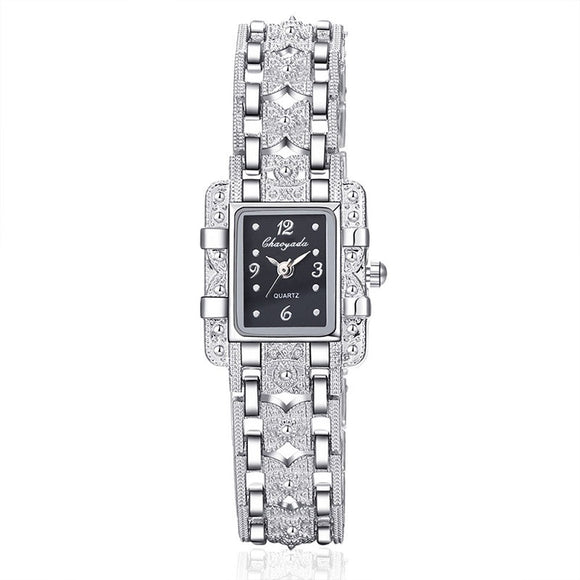 Luxury Silver Bracelet Wrist Watch Fashion