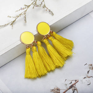 Bohemian Tassel - 1 Pair Variable Color