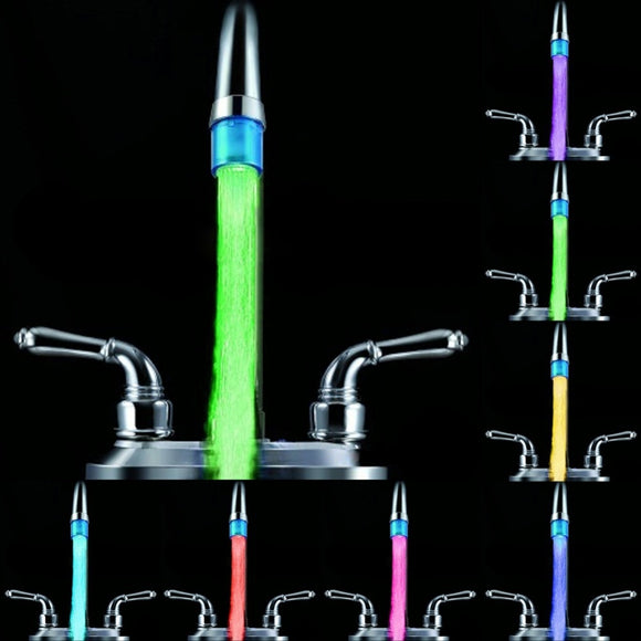 LED Water Faucet Stream Light 7 Colors Automatic