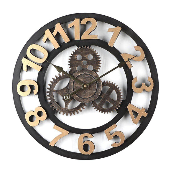 40cm Mechanical Gear Mute Wall Clock
