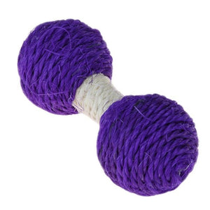 1PC Cat Hemp Dumbbell Scratching Toy