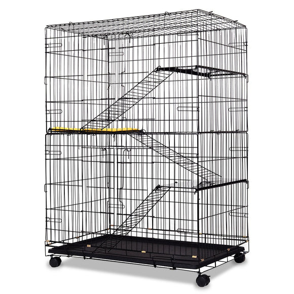 4-Tier Cat Playpen Comfortable Room Cage