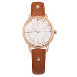 Luxury Rose Gold Women's Watch Leather Watch
